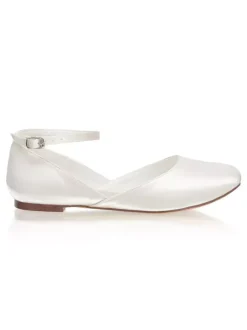 Women's Ankle Strap Round Toe Bridal Flats