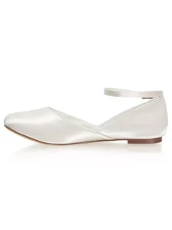 Women's Ankle Strap Round Toe Bridal Flats
