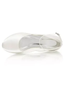 Women's Ankle Strap Round Toe Bridal Flats