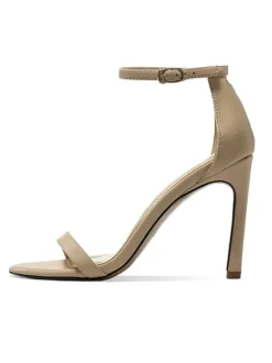 Women's Ankle Strap Stiletto Prom Heel Sandals Prom Shoes in Black