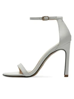 Women's Ankle Strap Stiletto Prom Heel Sandals Prom Shoes in Black