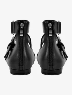 Women's Ballet Flats Suqare Toe Buckle Detail Strappy Ballerina Flat Shoes