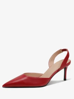Women's Black Heels Pointed Toe Stiletto Heel Slingback Pumps