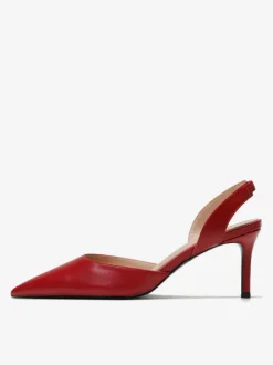 Women's Black Heels Pointed Toe Stiletto Heel Slingback Pumps