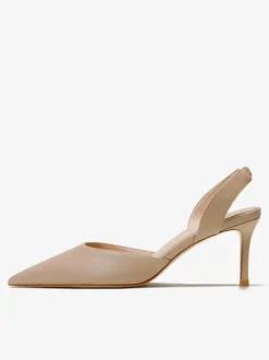 Women's Black Heels Pointed Toe Stiletto Heel Slingback Pumps