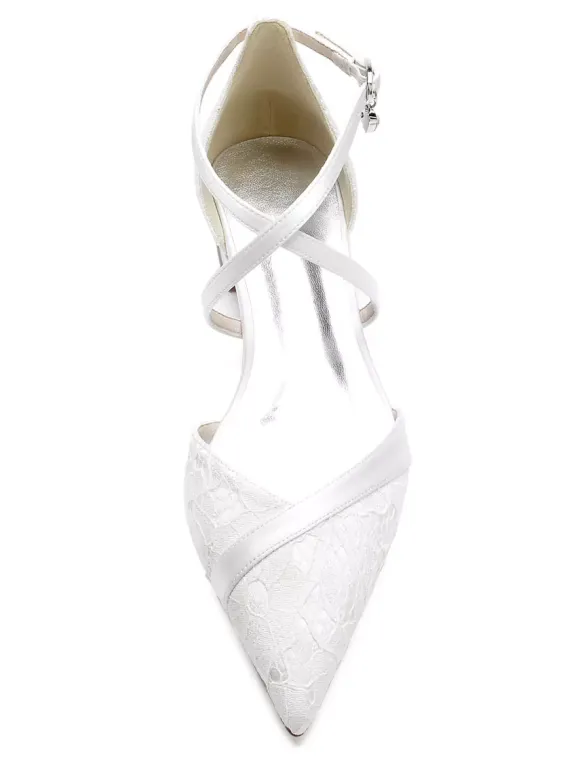 Women's Bridal Lace Flats Wedding Shoes