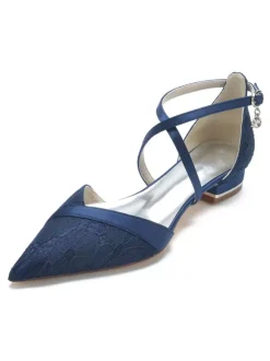 Women's Bridal Lace Flats Wedding Shoes