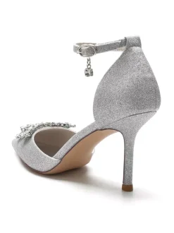 Women's Bridal Shoes Rhinestones Ankle Strap Stiletto Heel Bridal Pumps