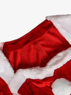 Women's Christmas Set Red Dress Gloves Hat Christmas Holidays Costumes