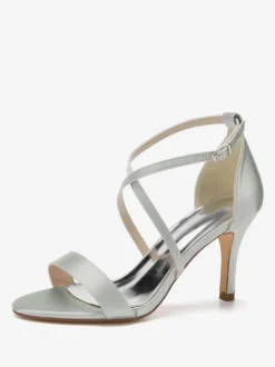 Women's Cross Over Bridal Heels