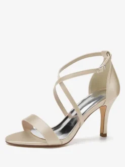 Women's Cross Over Bridal Heels