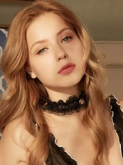 Women's Daily Casual Black Lace Collar Choker Necklace