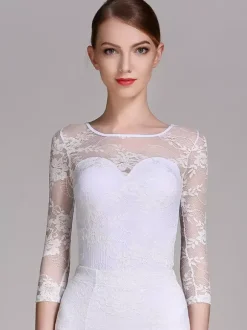 Womens Dance Dress Mesh Lace Bodysuit For Ballroom Dance Competition Dresses