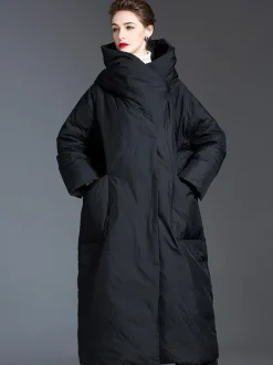 Women's Down Coat Oversized Duck Down Winter Warm Outerwear