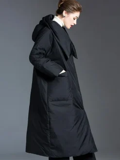 Women's Down Coat Oversized Duck Down Winter Warm Outerwear