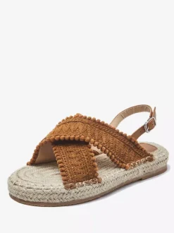 Women's Flat Sandals Beach Sandals Round Toe Lace Up Sandals Boho Wedding Shoes