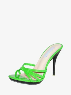 Womens Heel mules Slip On Stiletto Heel Sandals
