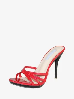 Womens Heel mules Slip On Stiletto Heel Sandals