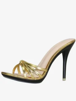Womens Heel mules Slip On Stiletto Heel Sandals