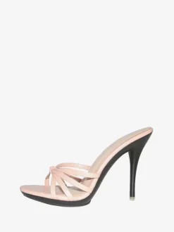 Womens Heel mules Slip On Stiletto Heel Sandals