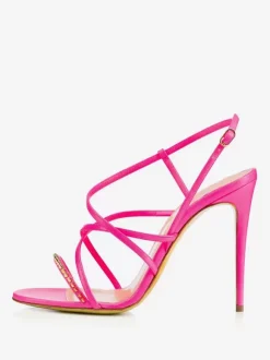Women's Heel Sandals Open Toe Strappy High Heel Sandals