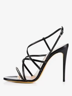 Women's Heel Sandals Open Toe Strappy High Heel Sandals