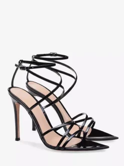 Women's Heel Sandals Pointed Toe Stiletto Heel Patent PU Upper Sandals
