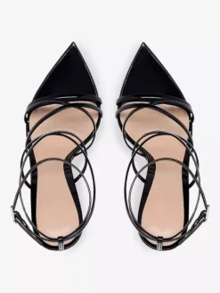 Women's Heel Sandals Pointed Toe Stiletto Heel Patent PU Upper Sandals