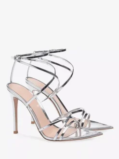 Women's Heel Sandals Pointed Toe Stiletto Heel Patent PU Upper Sandals