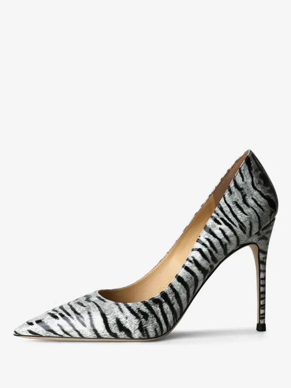 Women's Heels Pointed Toe Zebra Print S Stiletto Heel Sexy Pump