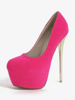 Women's Heels Sexy Almond Toe Pumps Stiletto Heel Micro Suede Upper