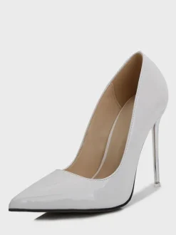Women's Heels Slip-On Pointed Toe Pumps Stiletto Heel PU Leather