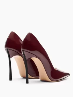 Women's High Heel Pumps Burgundu Pointed Toe Pumps