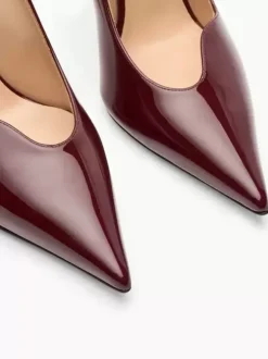 Women's High Heel Pumps Burgundu Pointed Toe Pumps