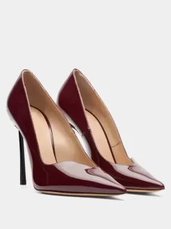 Women's High Heel Pumps Burgundu Pointed Toe Pumps
