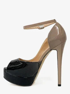 Women's High Heels Platforms Peep Toe Ankle Strap Pumps