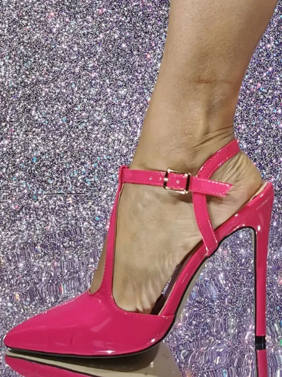 Women's High Heels Plus Size Stiletto Heel Pumps Patent Leather