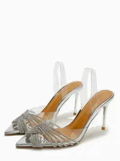 Women's High Heels Pointed Toe Rhinestones Stiletto Heel Pumps