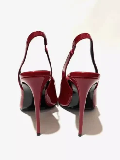 Women's High Heels Pointed Toe Flowers Slingback Pumps