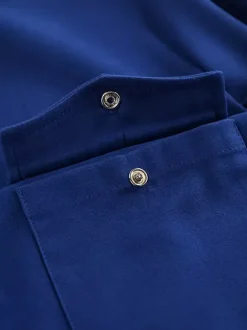 Women's Jackets Turndown Collar Front Button Casual Buttons Blue Jacket For Women