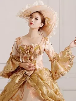 Women's Lace Trim Embroidery Wide Brim Victorian Hats For Party