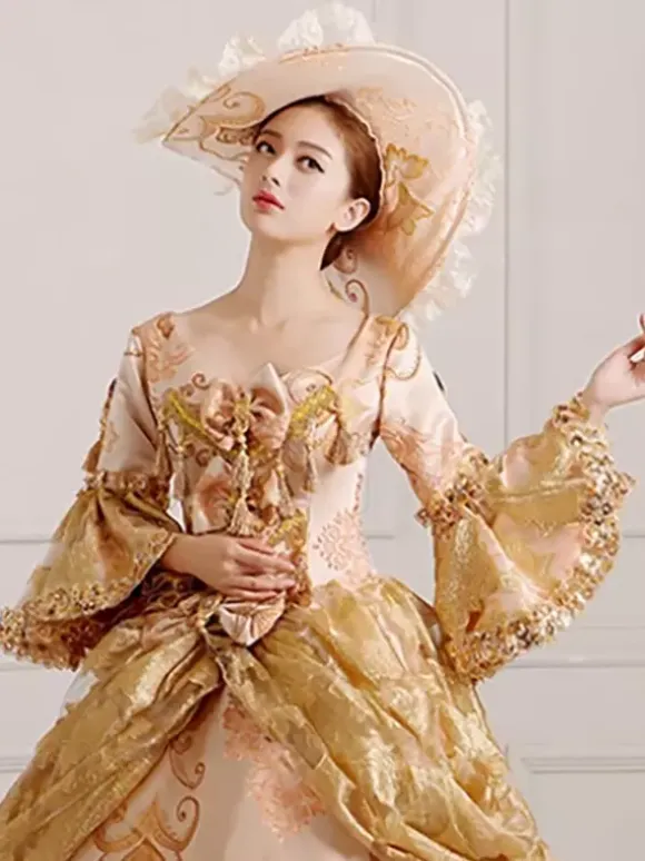 Women's Lace Trim Embroidery Wide Brim Victorian Hats For Party