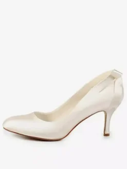 Women's Lace Up Wedding Shoes Heeled Pumps