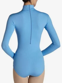 Womens Long Sleeve Turtleneck Dance Ballet Leotard Bodysuit