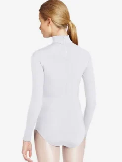 Womens Long Sleeve Turtleneck Dance Ballet Leotard Bodysuit