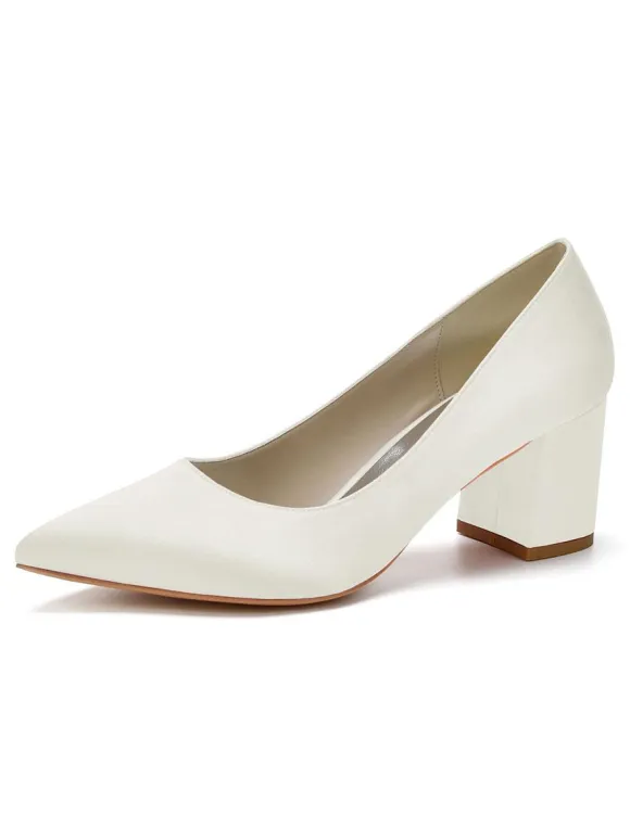 Women's Low Heel Bridal Pumps Heels
