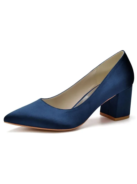 Women's Low Heel Bridal Pumps Heels