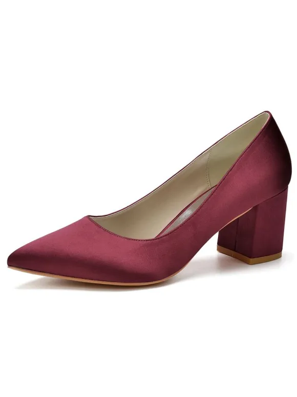 Women's Low Heel Bridal Pumps Heels