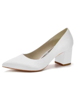 Women's Low Heel Bridal Pumps Heels