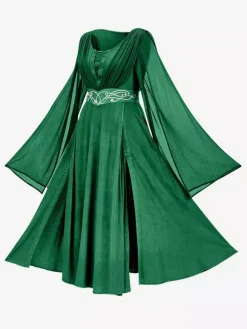 Womens Medieval Dress Retro Gothic Long Ball Gown Dresses Renaissance Cosplay Costume